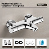 Thermostatic mixing valve, thermostatic device for hot and cold shower, automatic temperature control