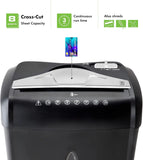 8-Sheet Cross-Cut Paper & Credit Card Shredder, 3.7-Gallon Wastebasket