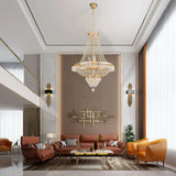 Luxury Crystal Chandelier, Modern Gold French Empire Crystal Ceiling Chandelier