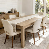Farmhouse Dining Table, 70" Rectangular Wooden Kitchen Table for 4–6 People