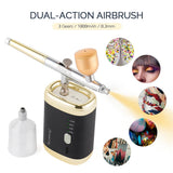30Psi High Pressure 3 Levels Portable Airbrush For Nails Art Paint Facial Makeup Cake Pastry Painting