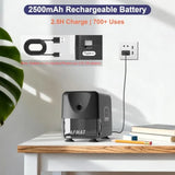 Electric Pencil Sharpener Cordless and Rechargeable Heavy Duty Classroom Pencil Sharpeners