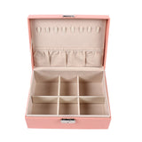 Jewelry Box for Necklaces Rings Earrings, Double Layers Storage for Women