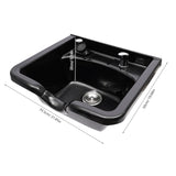 Spacious ABS Backwash Sink - High-Quality Material, Large Basin for Comfortable