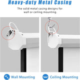 100 in Manual Pull Down Projector Screen 16:9 1.2 Gain Retractable for Home