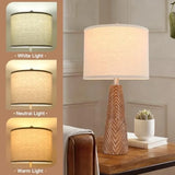 Nightstand Lamp Bedside Lamps Set of 2 Vtage Rustic Farmhouse Table Lamp