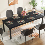 Tribesigns Dining Table for 6-8 People, 200cm Large Narrow Long Rectangular Kitchen Dinner Table