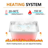 Ultrasonic Cleaner Bath 2L 60W/120W with Stainless Basket Heater Timer Digital Display Diswasher Ultrasound Home Appliances MD DC PRINT