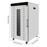Food Dehydrator, 20 Layer Commercial Food Dehydrator, 1700W Large Capacity Food Dryer