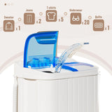 Apartment/Dorm/RV Use, Plastic, White+Blue, 17.6Lbs Compact Energy-Saving Portable
