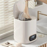 Portable fully automatic washing machine for apartments, dorms, RVs travel; ABS plastic body; white;