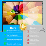 150 inch Projector Screen with Stand for Sports events & Football Match
