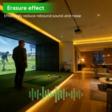 9.8x13ft Launch Monitor Projector Screen with Grommets for Home/Indoor