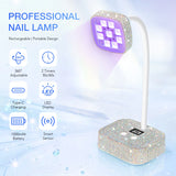 Wireless Nail Lamp LED UV Nail Dryer Rechargeable With Auto Sensor Touch Control Fast Drying Nail Light 360°
