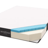 Aveline 8 Gel Infused Memory Mattress w/ CertiPURUS Certified Foam  Queen