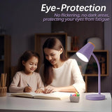 Touch Dimmable LED Desk Lamp with Flexible Gooseneck for Home Office