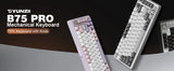 YUNZII B75 PRO 82-Key Wireless Mechanical Gaming Keyboard