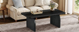 Tribesigns Farmhouse Rectangular Coffee Table, 47.24-Inch w/ Sturdy Base