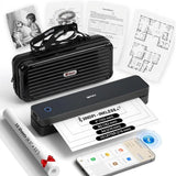 Portable Printers Wireless for Travel, MT610Pro Bluetooth Inkless Thermal Printer Support 8.5" X 11" US Letter