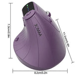 BT5.0 Wireless Vertical Mouse With Function Adjustment Knob 8 Buttons