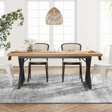 Tribesigns Dining Table for 6 People, 70.8-Inch Rectangular Wood Dining Table