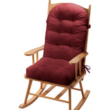 Corduroy Non-Slip Fade-Resistant Soft Rocking Chair Cushion With Tie F