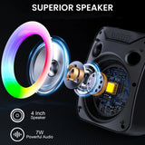 FanFun Wireless Outdoor Speaker, Portable Speaker with Microphone