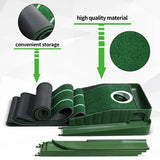 Portable Golf Putting Mat with Auto Ball Return for Home and Office