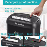 Cross Cut Paper Shredder 14 Sheet P-4 High Security, 6.6Gal Large Basket, Jamproof 3 Mode Heavy Duty Shredder for Home Office