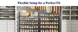 Shoe Rack for Closet - 10-Tier Shoe Organizer with Hook Rack for Entryway