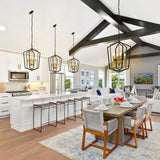 4 Light Luxury Chandeliers Farmhouse Industrial Pendant Lighting Classic Lantern