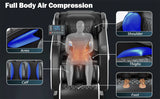 4d zero gravity Automatic Heating Massage Chair Bluetooth Music w/ Airbag