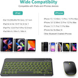 SGIAWETA-Bluetooth Keyboard and Mouse Combo for iPad - Rechargeable Wireless Keyboard