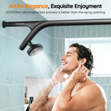 Tandem Shower Head For Couples, Dual Shower Head System - Double Shower Heads for Two People Rod