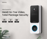 Dekco 3MP Wireless Doorbell Video Intercom Outdoor 2.4G Wi-Fi Smart Doorbell