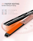 Professional Hair Straightener with Plasma Technology, 2 in 1 Flat Iron and Curler, Fast Heating up