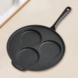 Cast Iron Skillet Nonstick 3-Cup Omelette Pan 9 Inch Frying Pan for Gas Stove Induction