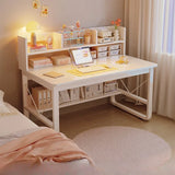 New Model Desk Bookshelf Integrated Student Writing Desk Simple Office Desk