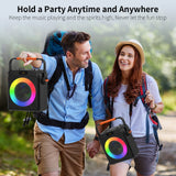 FanFun Bluetooth Karaoke Speaker, Wireless Portable Speaker with 2 Microphone
