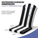 50x20 Inch Adirondack Chair Cushions Set of 2 Outdoor Rocking Chair Cushions