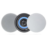 Herdio 4 Inch Flush Mount Two-way Stereo Ceiling Bluetooth Speaker For Indoor And Outdoor