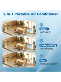 10000 BTU Portable Air Conditioner 3 in 1 AC Unit with Fan and Dehumidifier