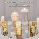 Gold Votive Candle Holders Set of 24, Speckled Mercury Glass for Wedding