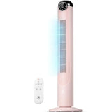 T Tower Fan-, Bladeless Oscillatg Fan with Remote, 6 Speeds and 4 Modes