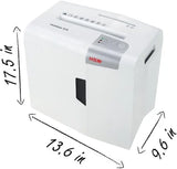 10-Sheet Strip-Cut Paper Shredder, P-2 Security Level, 4.8 Gallon