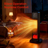 Space Heater for Indoor Use, Large Room Heater with 3D Flame Effect