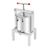 Stainless Steel Fruit Wine Press 10L, Manual Cider Juicer Crusher for Apple Grape Berry