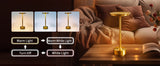 2PCS Rechargeable Wireless Table Lamp for Bedroom Rechargeable Desk Lamp