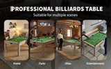 3-in-1  7 FT, Billiard Pool Table Convertible to Dining Table and Table Tennis