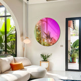 LUVODI Full-Length Rainbow Iridescent Wall Mirror Aesthetic Glass for Bedroom